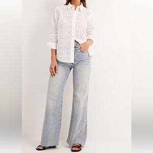OAK + FORT Denim light wash ,Denim Academia